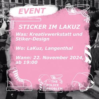 2024-11-22 - STICKER IM LAKUZ: Kreativwerkstatt & Sticker Design