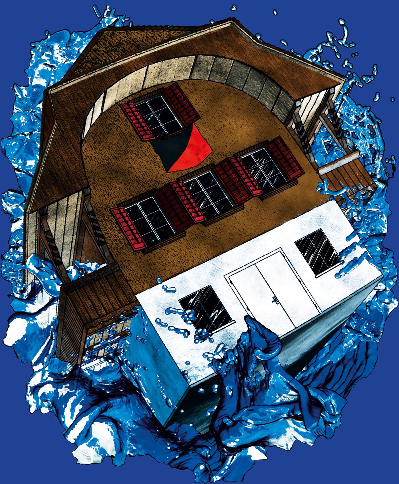 Illustration LaKuZ, das Haus an der Farbgasse